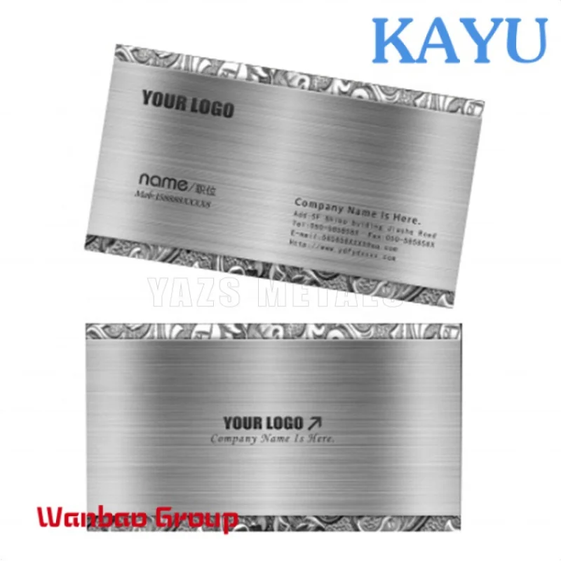 

Wholesale custom metal business card name ID VIP cards