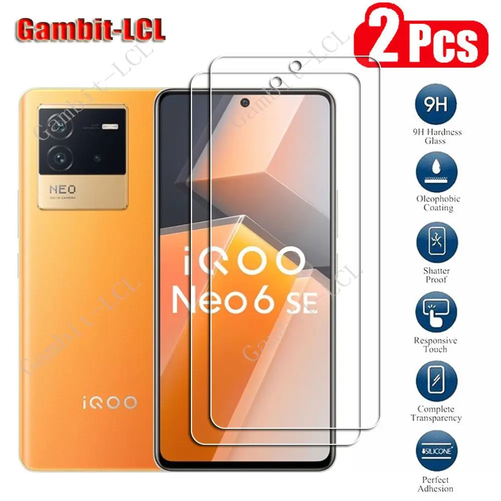 

HD 9H Protective Tempered Glass For Vivo iQOO Neo6 SE 6.62" Neo6SE Neo 6 V2199A V2196A Screen Protector Protection Cover Film