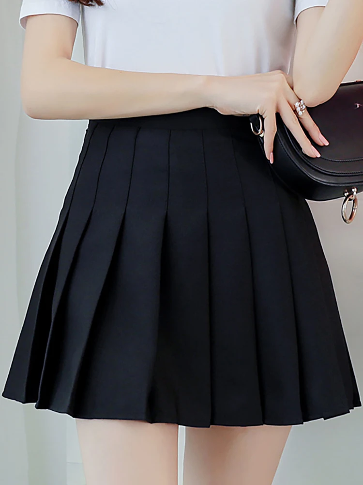 Женская плиссированная юбка трапециевидной формы элегантная винтажная
