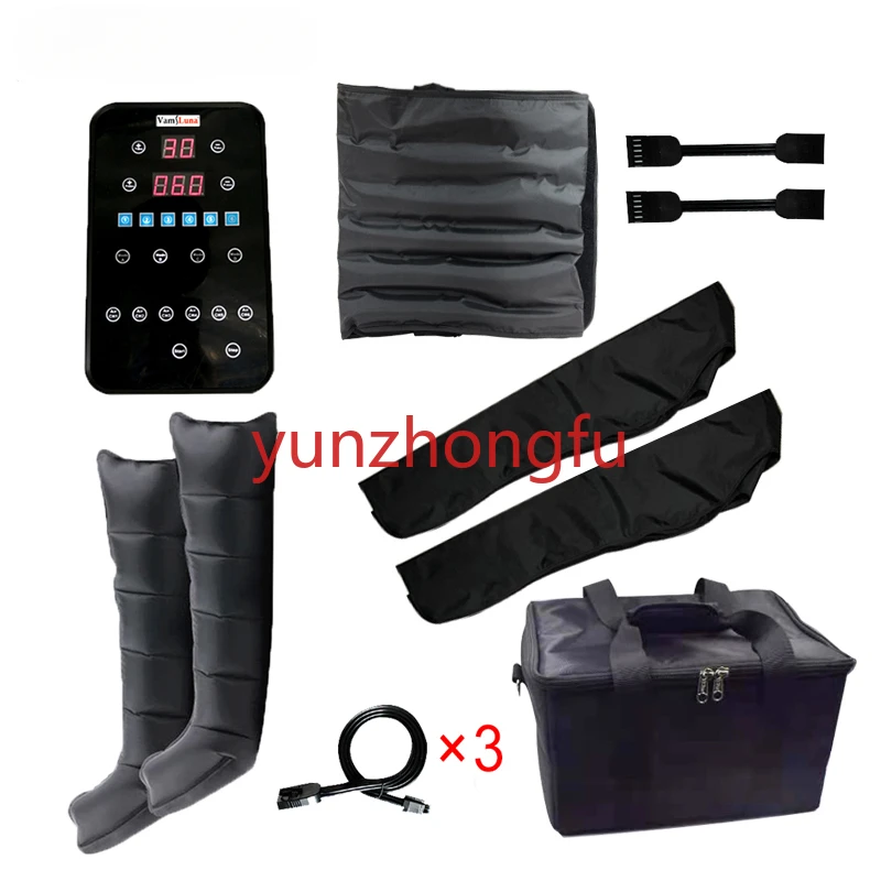

Pressotherapy Apparatus Recovery Air Compression Full Package Boot Arm Waist Pump Duffel Sequential Compression Massager System