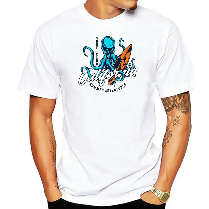 

California Surf Club Summer Adventures White T-Shirt For Surfing Lovers S-3Xl Birthday Gift Tee Shirt