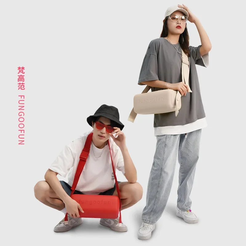 Fungoofun Сумка через плечо на одно для тостов Велосипедная сумка фитнеса Большая