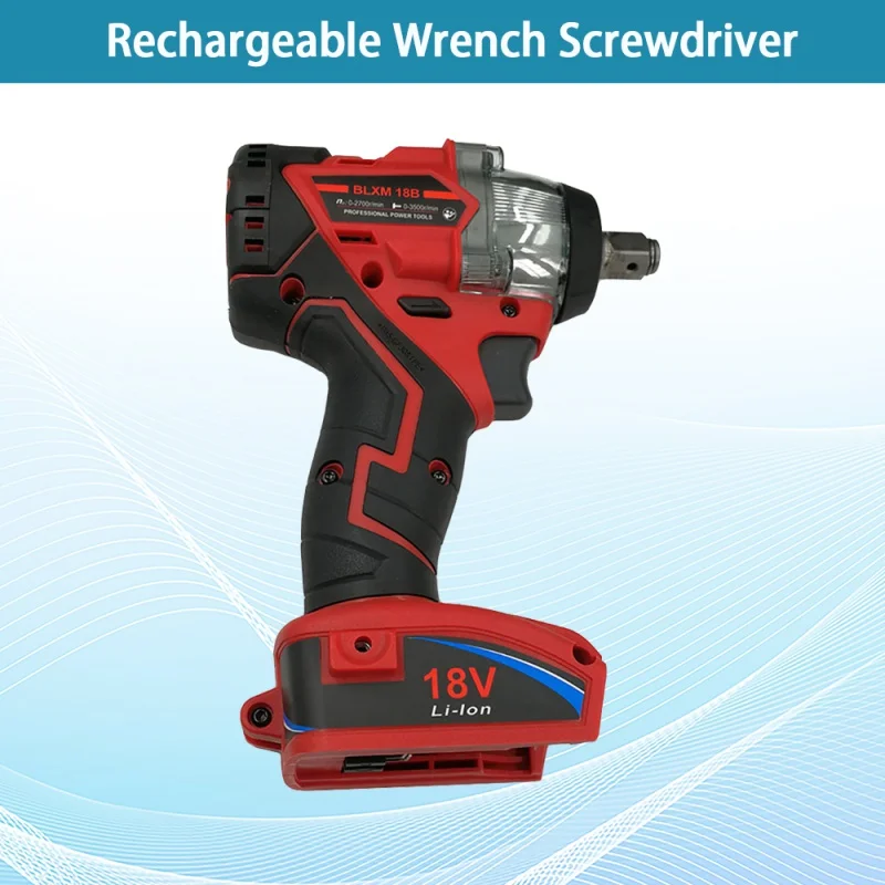 Trechargeable Brushless Impact Wrench Screwdriver Electric Power Tool Can Use for Milwaukee M18 18V Lithium Battery