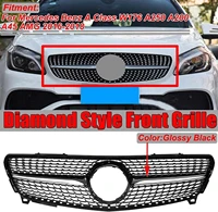 car front grill grille front bumper radiator racing grille gt style for mercedes benz w176 a class a200 a250 a45 amg 2013 2018
