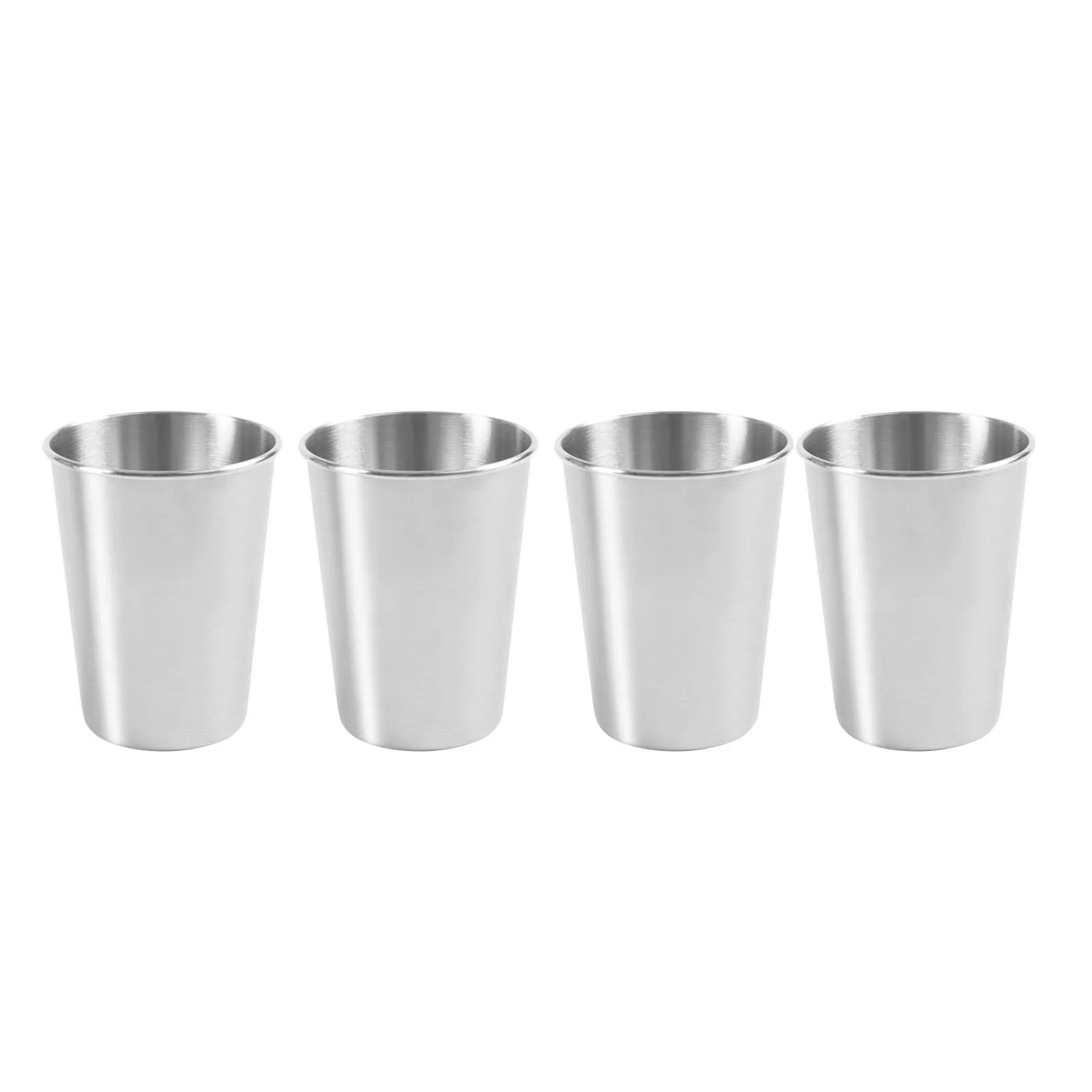 

Metal Pint Cup 12oz Stainless Steel Cups Unbreakable Stackable Quality Metal Drinking Glasses For Home And Outdoor Activities