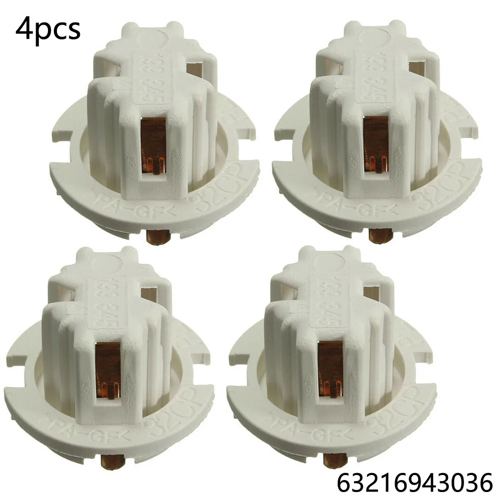 4pcs Car Brake Tail Lamp Rear Light Socket Holder For BMW 7 Series X3 X5 E32 E38 E70 E53 E83 63216943036 Auto Accessories