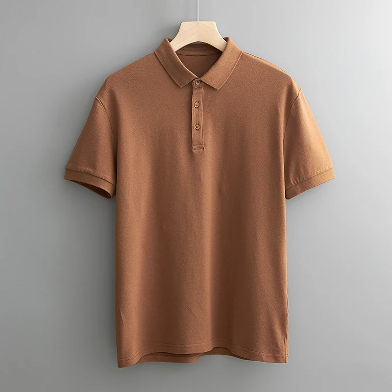 

Summer Men's Polo Shirts Short Sleeve Top Clothing Fashion O Collar Cotton Casual Printing Loose Movafag