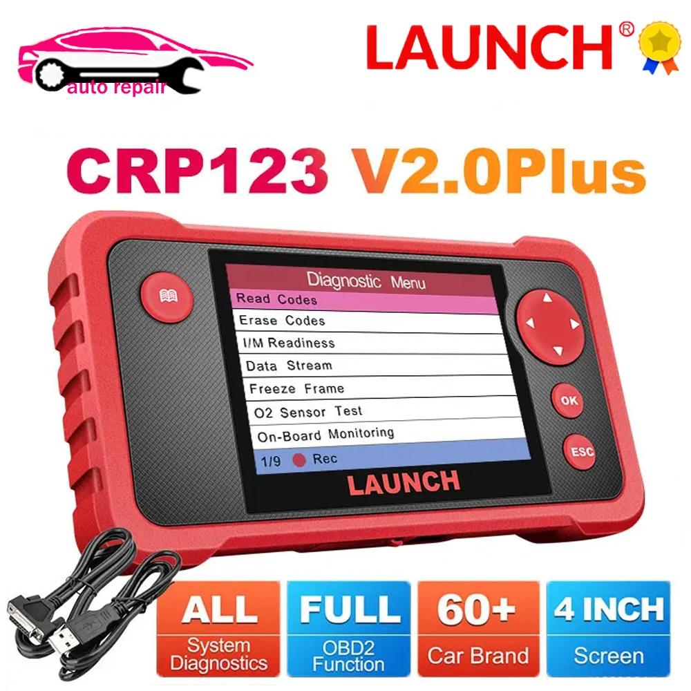 Автомобильный диагностический сканер LAUNCH X431 CRP123 V2.0 OBD2 устройство для чтения