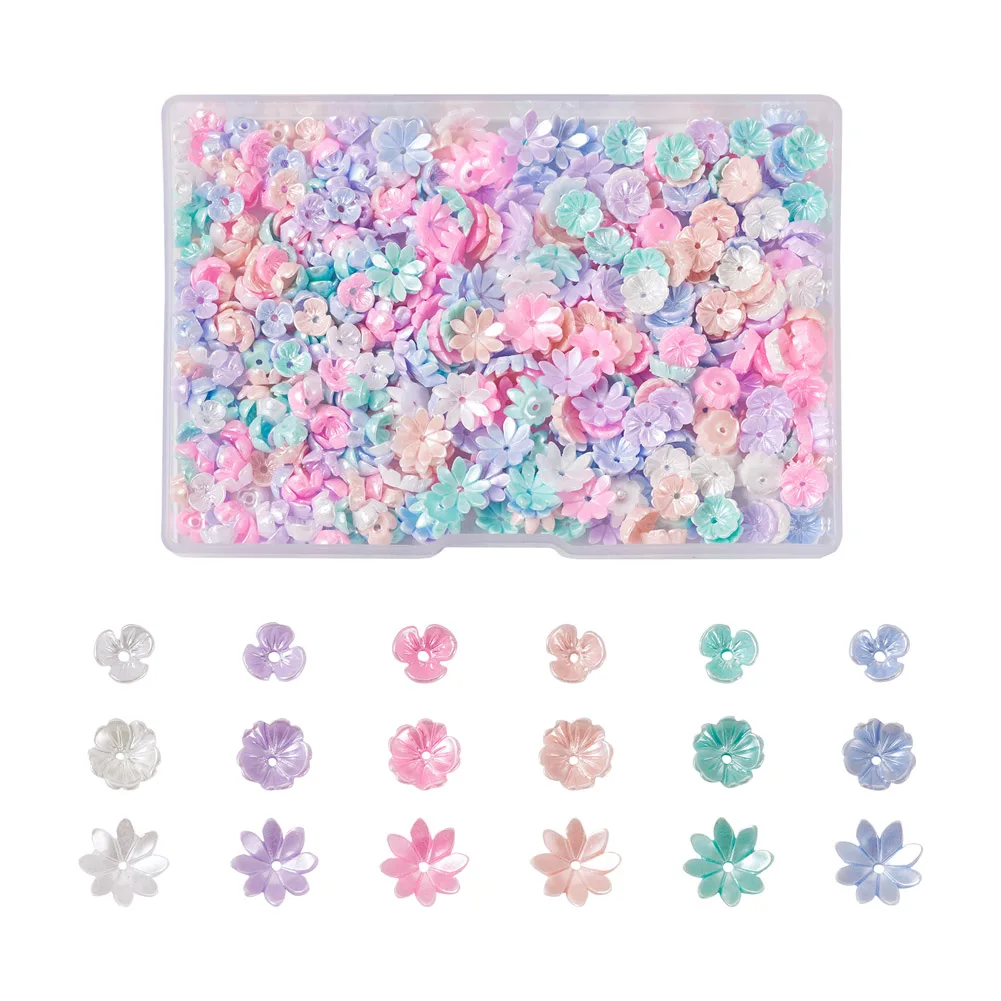 

480 шт., колпачки для бусин, цветок с несколькими лепестками