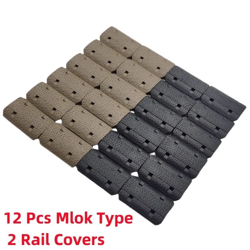 

Toy M lok Type 2 Rail Covers eMag Pul TYPE 2 SLOT SYSTEM Rail Panel 12 Pcs For Outdoor Hunting Wargame Mount