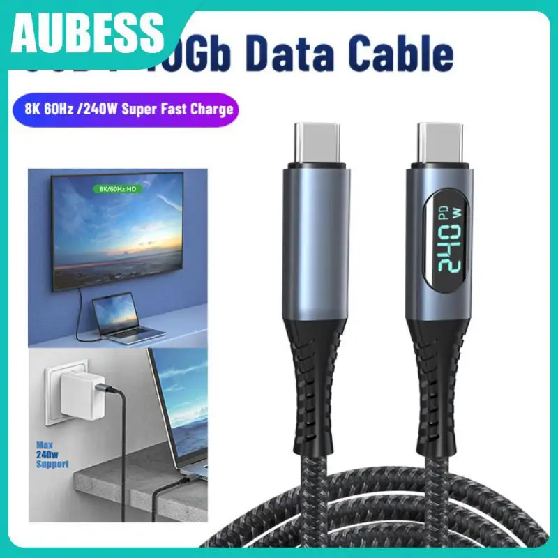 

Wear-resistant And Durable Mobile Phone Cable Length 1m Data Line Maximum Support For 240w Super Fast Charging Cable Data Cable