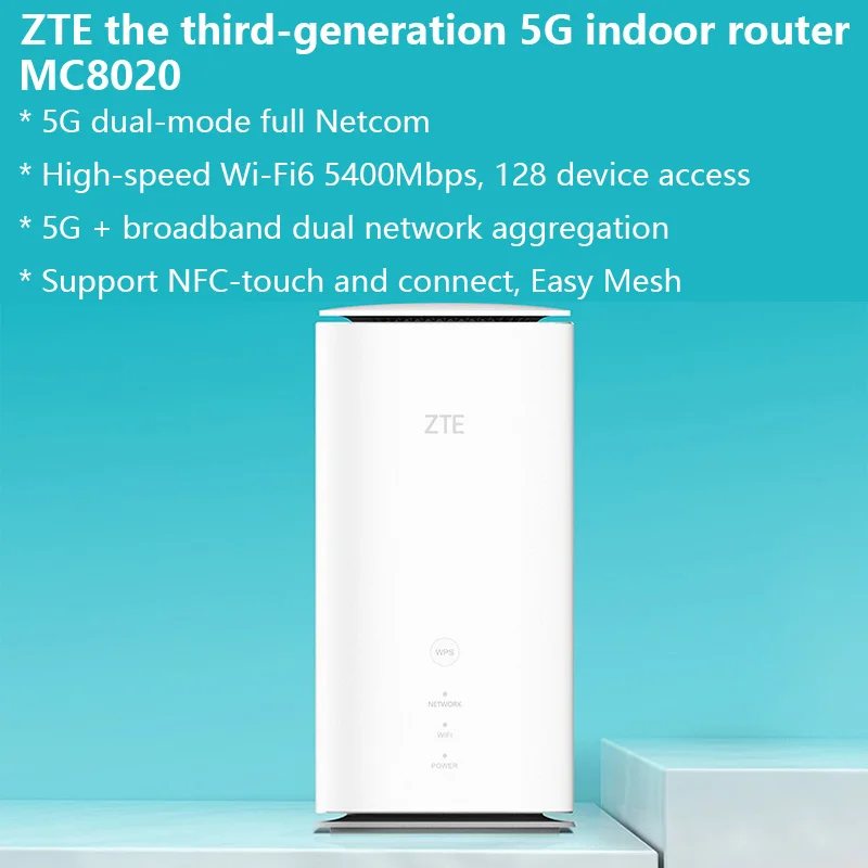 Модем CPE Wi-Fi ZTE MC8020 два диапазона 5400 Мбит/с до 128 пользователей | Компьютеры и офис