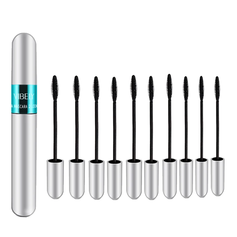 

4D Silk Fiber Lash Mascara Waterproof VIBELY 3d Mascara For Eyelash Extension Black Thick Lengthening Eye Lashes Cosmetics 10pcs