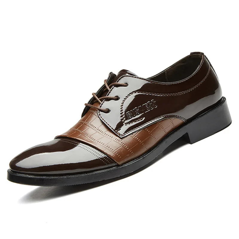 

2022 Spring New Men Leather Shoes Crocodile Leather Shoes Men Business Formal Wedding Shoes Men