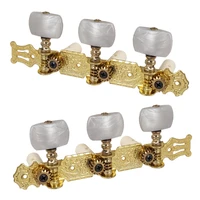 2pcsset acoustic guitar white pearl tuning pegs keys tuners machine heads for guitar string accessories