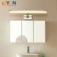 ydg led bathroom light mirror cabinet light chrome stainless steel bathroom mirror light dressing table makeup light ac 90 260v