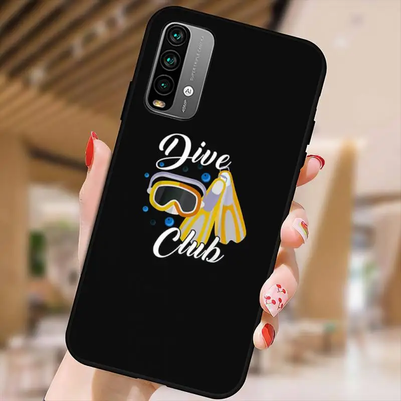Чехол для телефона Scuba Diver Underwater Diving Cave Caving для Xiaomi9 10 11PRO LITE Redmi NOTE7 8 9 10A PRO K40 Poco3 Shell on.