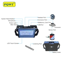 pqwt cl500 pipe water leak detector for 5 meters high accuracy deep municipal water pipe leakage detector