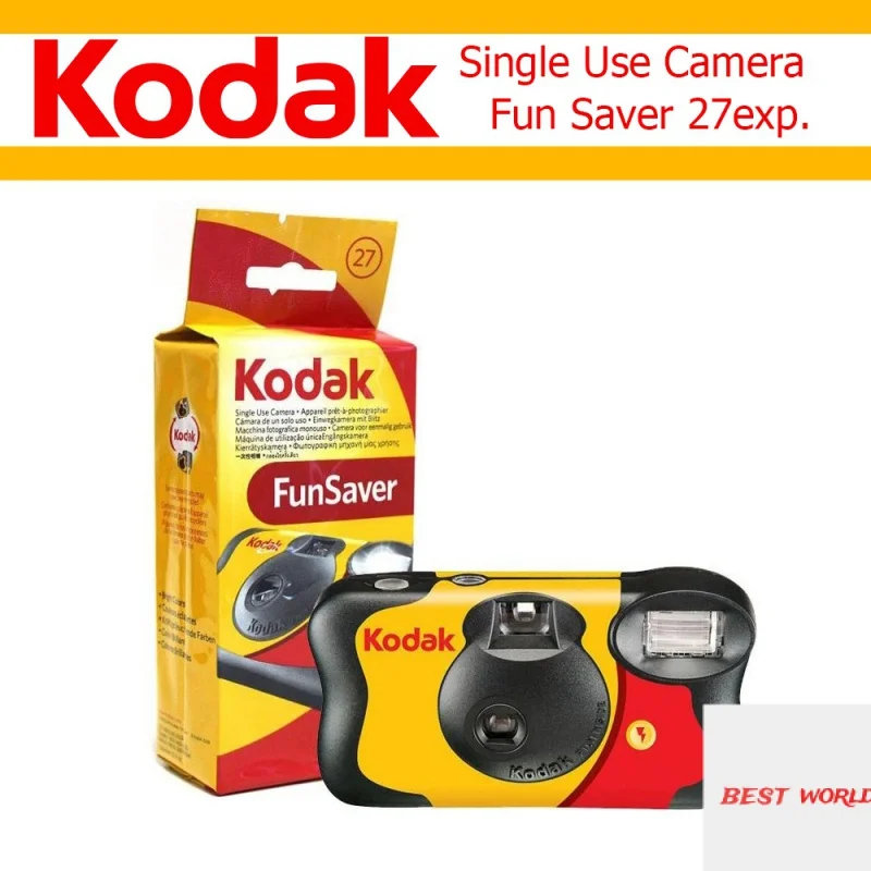 

27 Photos Kodak Fun Saver Single Use One Time Disposable Film Camera ISO800 Manual Flash (Expiry date 2024-03)