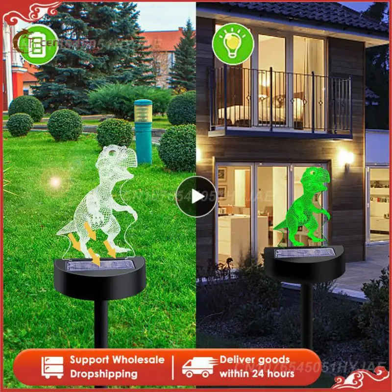 

Animal Dinosaur Tyrannosaurus 3D LED Neon Lamps RGB Night Lights Birthday Gift For Kid Child Bedroom Bedside Acrylic Table Decor