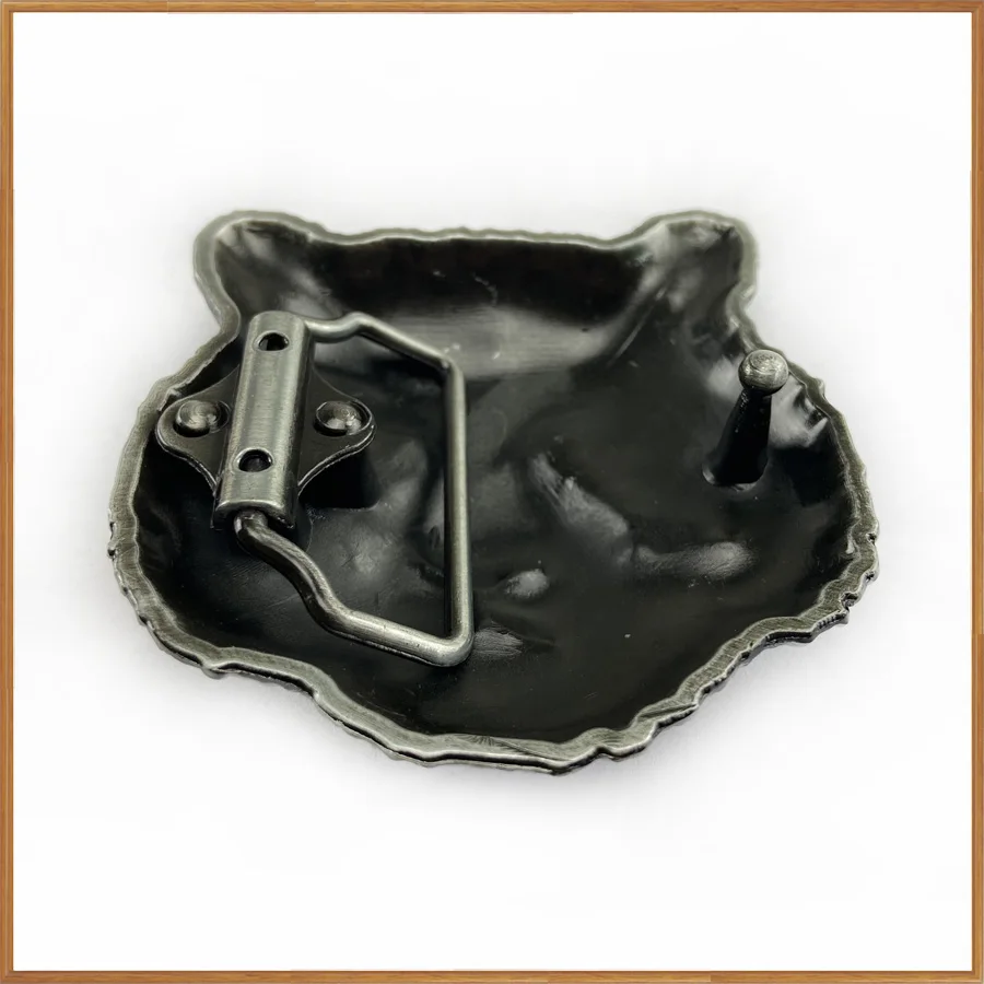 Wholesale Zinc Alloy retro western Tiger head Belt Buckle with pewter finish Luxurious jeans gift belt buckle for 4cm width |
