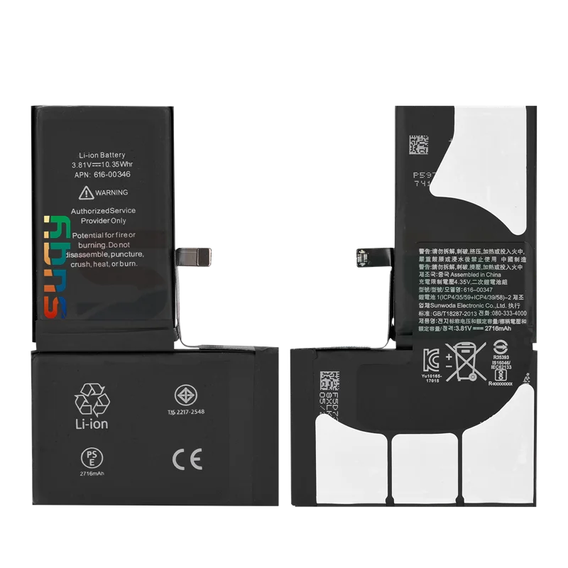 

SUPERSEDEBAT 0 Cycle for iphone x Battery Original Replacement Battery for apple iphone x Bateria for iphone x Phone Batterie