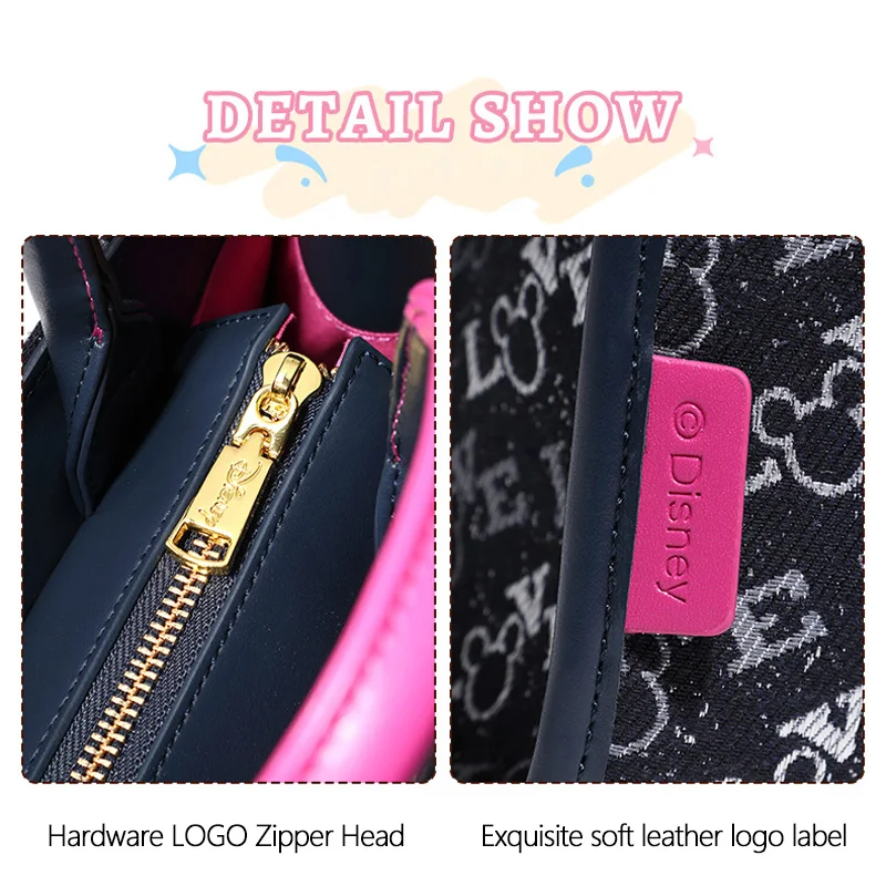 Легкая роскошная элегантная розовая сумка-тоут с Микки Маусом Disney женская