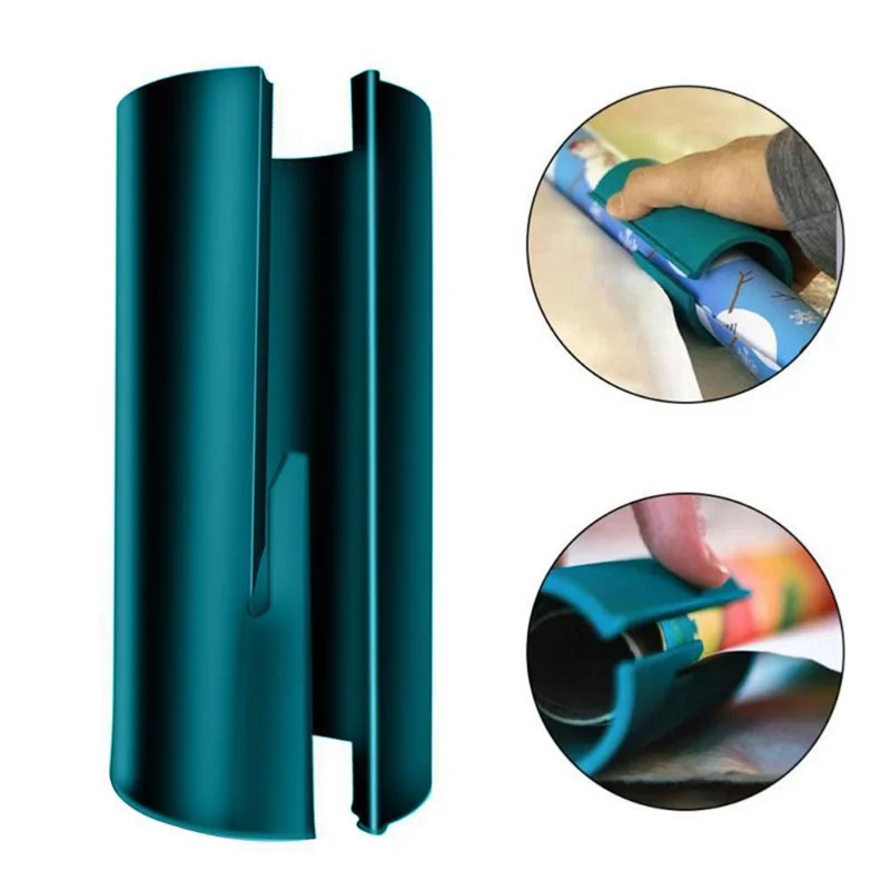 

Wrapping Paper Cutter Manual Corner Rounder Gift Wrap Paper Cutter Kraft Craft Knife Roll Sliding Line CutTrimmer Roll Cutter To