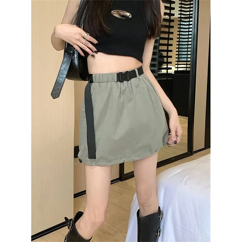 

Женские летние юбки с завышенной талией, с поясом