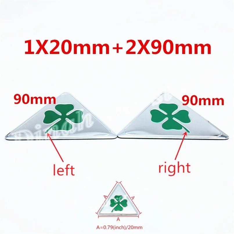 Автомобильные аксессуары Alfa Romeo Green Delta 3 шт. наклейка-эмблема значок наклейки 1 20