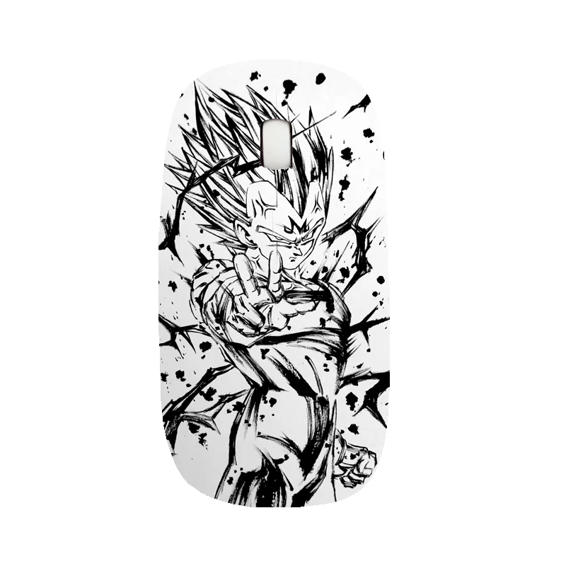 DIY Anime Dragon Ball Son Goku 2.4G Wireless Mouse Bluetooth Gamer Computer Gaming Mouse USB Receiver Mice For Laptop PC Office images - 6