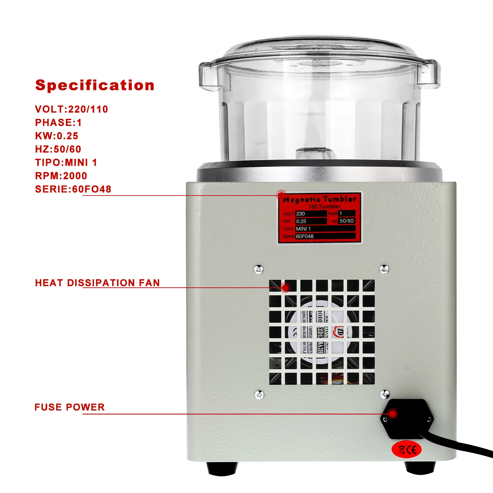 RU в наличии искусственная Магнитная машинка для полировки ювелирных изделий 220 В
