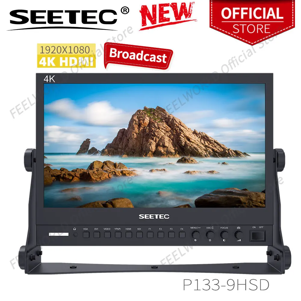 

Монитор Seetec 4K133-9HSD-192 (оригинальная фотография), 13,3 дюйма, IPS 3G-SDI 4K HDMI, ЖК-монитор для трансляции, настольный, алюминиевый, для прямой трансляции