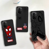 marvel spider man iron man phone case for redmi 9a 8a note 11 10 9 8 8t redmi 9 k20 k30 k40 pro max silicone soft cover