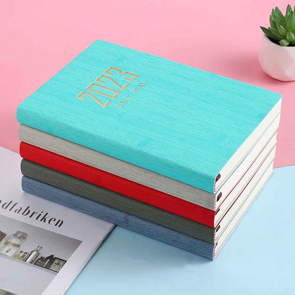 

2023 A5 Notebook Portable Notepad Index List Diary Weekly Agenda Planner Schedule Notebooks Stationery Office School Supplies