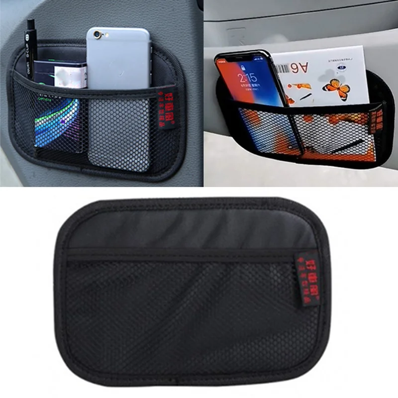 

Oxford Fabric Car Storage Net Bag Organizer Auto Pocket Mesh Multi-use Car Seat Back Stowing Tidying Auto Interior Accessories