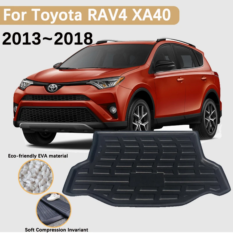 

Car Rear Trunk Mats for Toyota RAV4 XA40 Accessories 2013~2018 Boot Cargo Trunk Waterproof Carpet Storage Pad EVA Material 2017