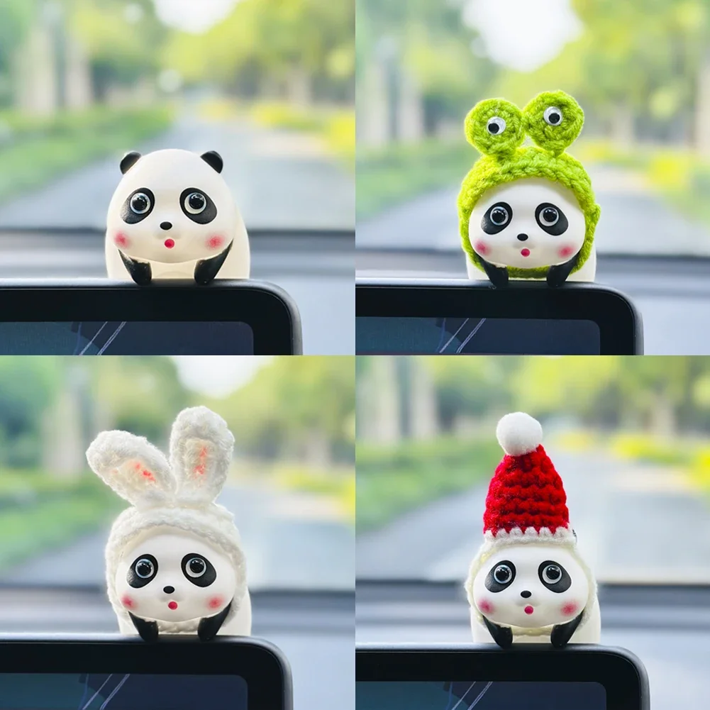 Милая центральная консоль автомобиля украшения в виде панды для интерьера
