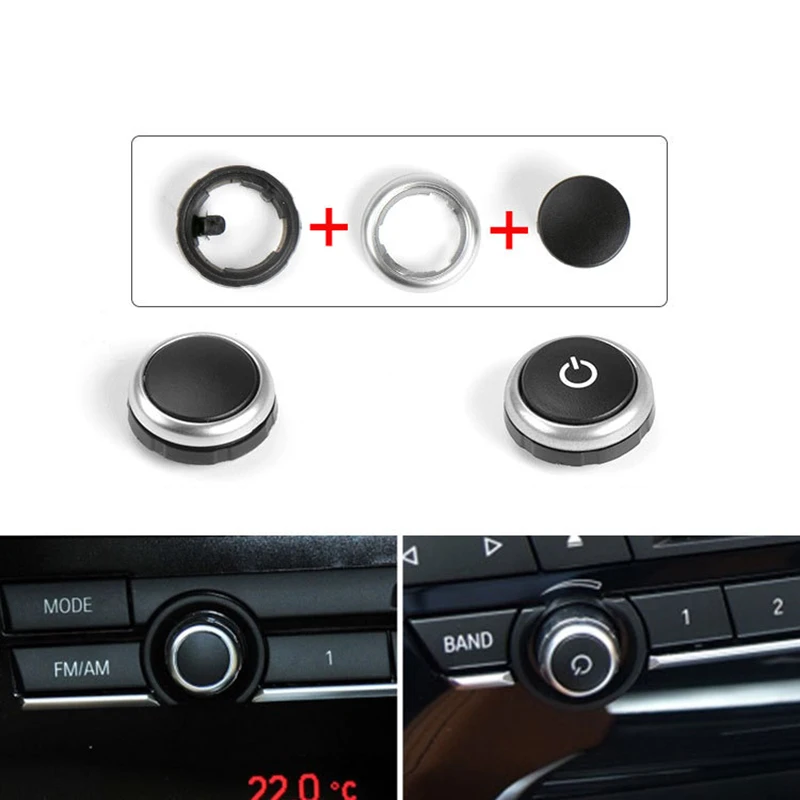 

Автомобильный радиопереключатель, кнопка громкости, кнопка переключения CD-машины для BMW 5 серии 7 серии X5 X6 F02 F07 F18 F15 F16 с иконом