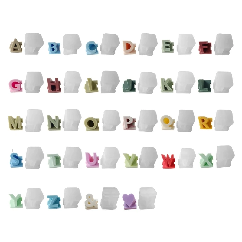 

3D Large Letter Scented Silicone Mold Epoxy Resin Mold DIY Decorations Tools Crafts Making Supplies Drop shipping