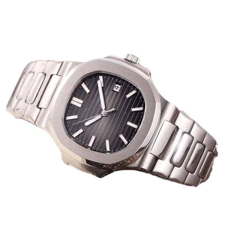 

Высококачественные механические Автоматические Мужские часы, черный, синий, розовое золото, браслет из нержавеющей стали, светящийся сапфи...