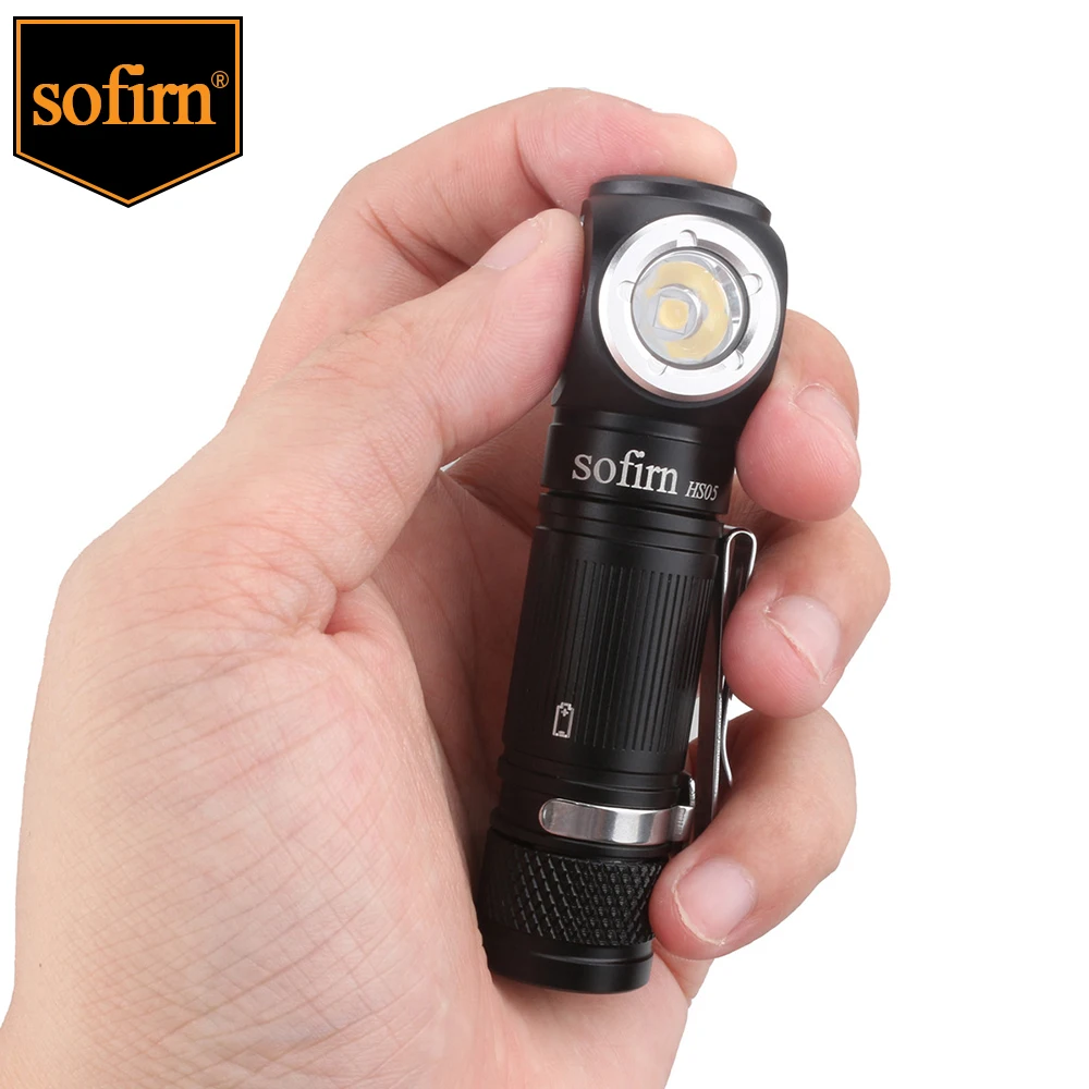 

Sofirn HS05 Mini LED Headlamp 1000lm LH351D Portable 14500 Flashlight with Power Indicator Magnet Tail