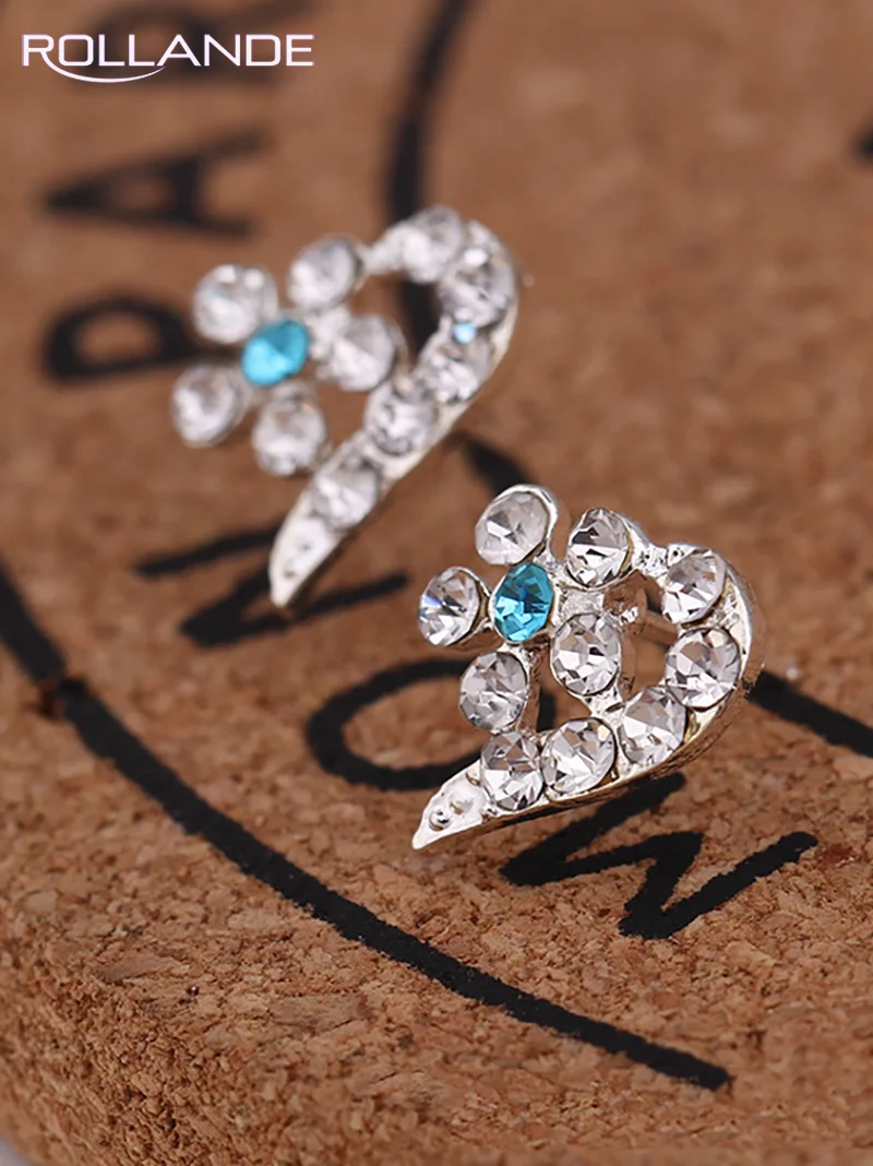

Birthday Gift 2023 "Heart of Love" Women's Earrings S925 Silver Stud Pendant DIY Jewelry Popular Checkerboard Butterfly