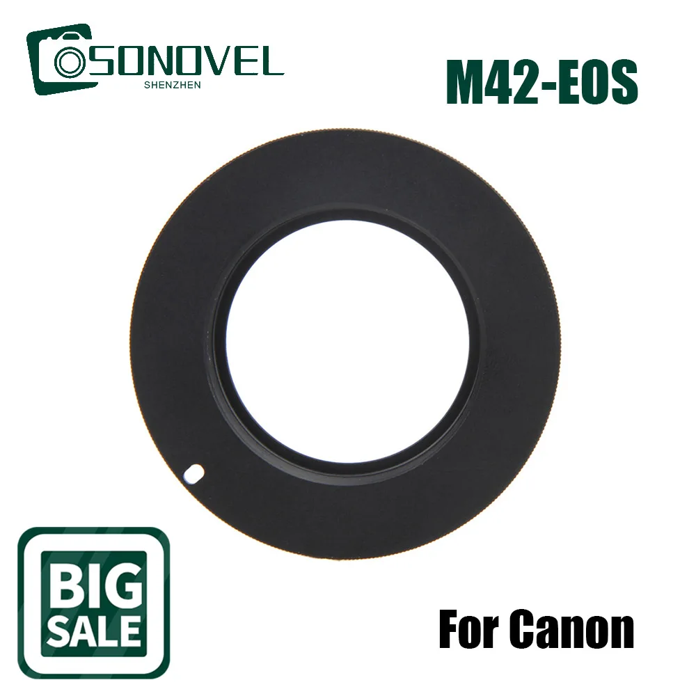 

Aluminum M42 Mount Lens Adapter Ring For Canon EOS EF Rebel XSi T1i T2i 1D 550D 500D 60D 50D 1000D EF 5DIII 5DII 5D 6D 7D DSLR