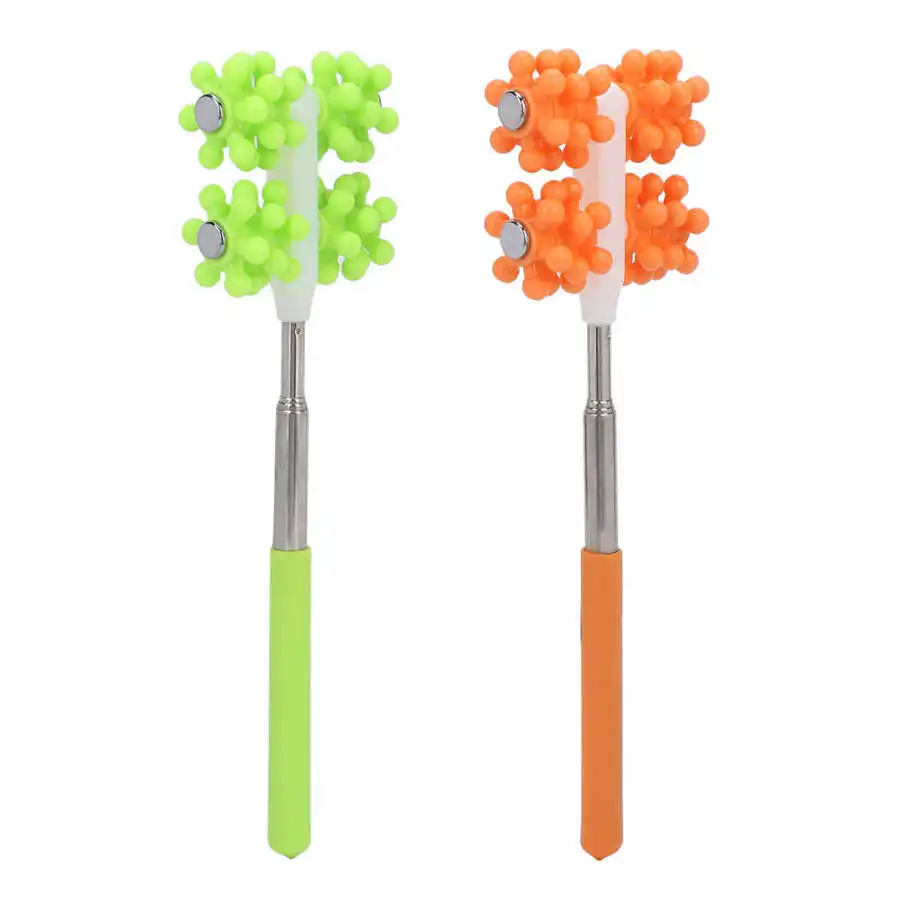 

Back Roller Massage Stick Telescopic Roller Massager 360° Rotation Rubber Non Slip Handle for Men Women Arm Leg Head Pain Relief