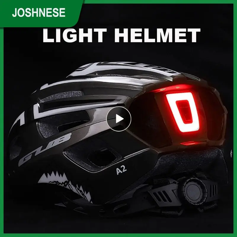 

Bicycle Helmet LED Light Rechargeable Intergrally-molded Cycling Helmet MTB Helmet Sport Safe Hat bike Equipment NEW GUB Unisex