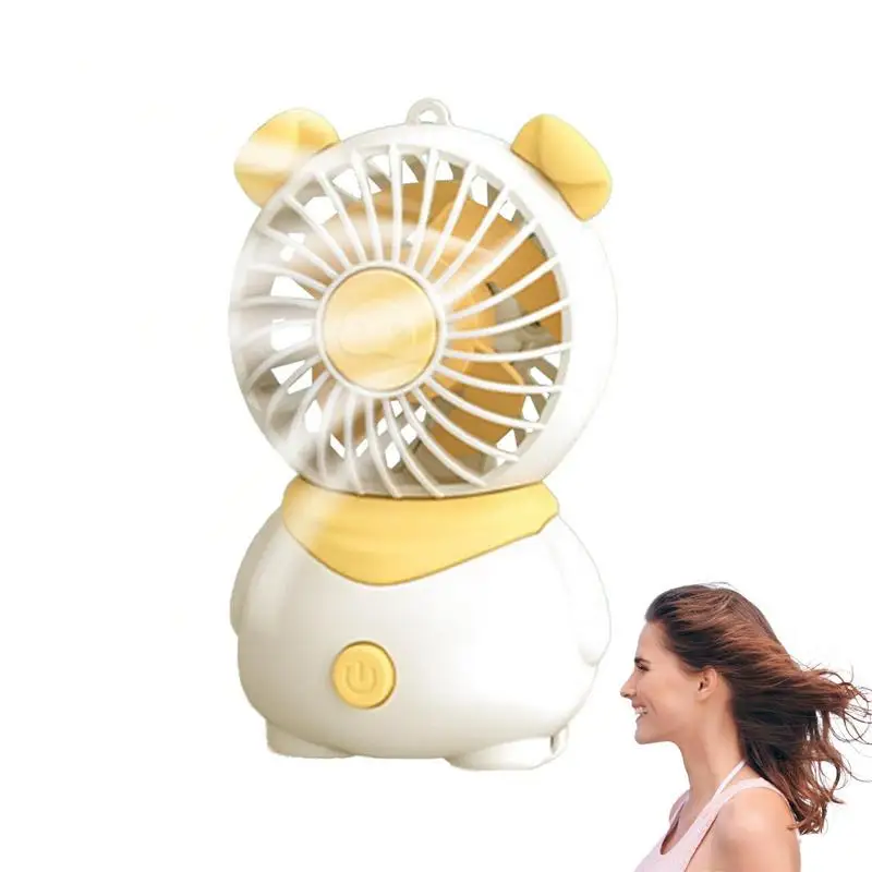 

Cartoon Desk Fan Pig Design Cute Small Portable Fan Table Fan USB Handheld Fans Portable Rechargeable Quiet Pig Handheld Fan