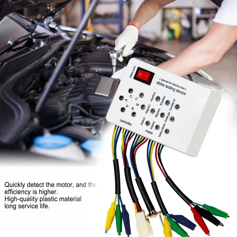 

Цельный тестер контроллера электромобиля, тестер батареи, тестер Холла на руль, тестовое оборудование, инструмент для ремонта электрических велосипедов