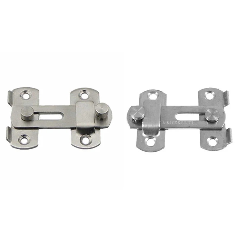 

2 Set 20 X 50 X 70Mm Home Safety Gate Door Bolt Latch Slide Lock Hardware, 1 Set A & 1 Set B