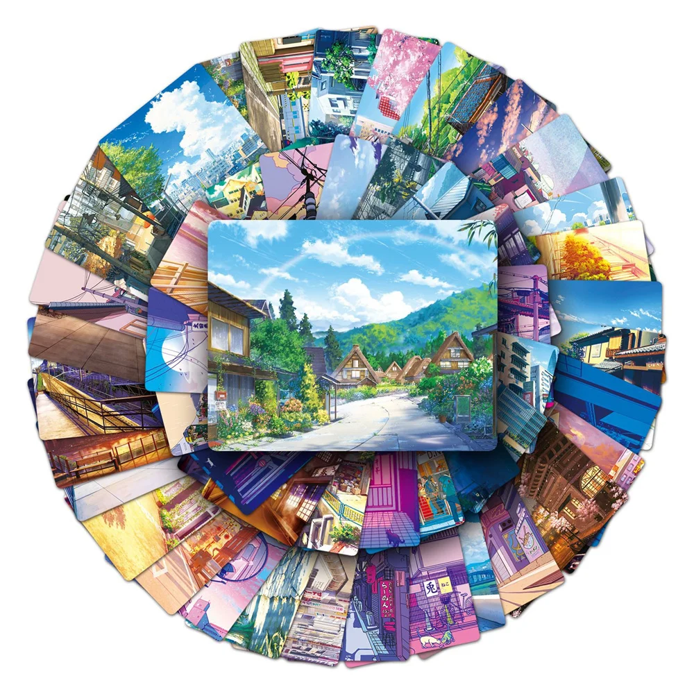 

10/30/50PCS Cartoon Outdoor Scenery Personality Creative Sticker Laptop Phone Guitar Refrigerator Waterproof Sticker Wholesale
